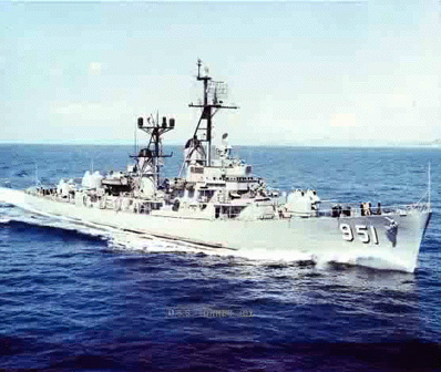 Postcard USS Turner Joy DD-951 Destroyer 